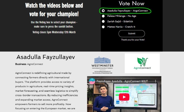 Vote for AgroConnect at the Venture Crawl International Pitch Competition 2025! 